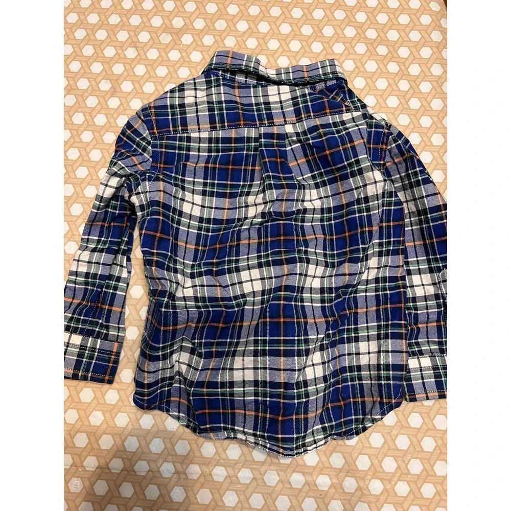 Baby Boys Size 18 Months Plaid Button Down‎ Shirt Ralph Lauren